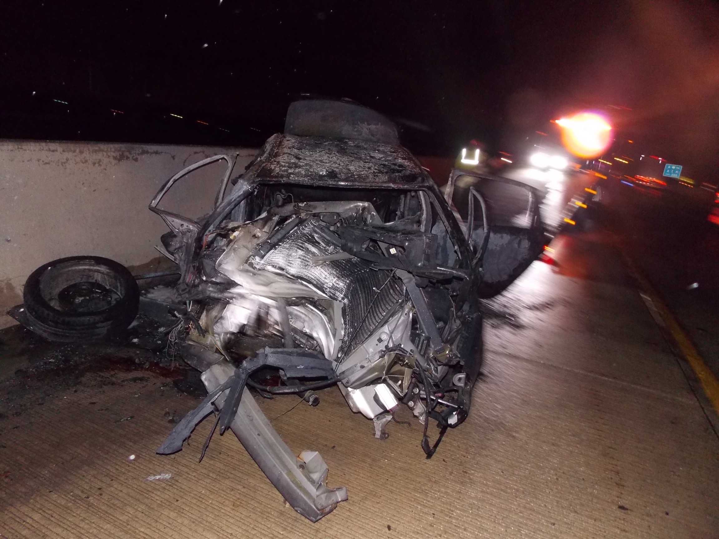 Merrillville man pulled from burning car after crash in northwest