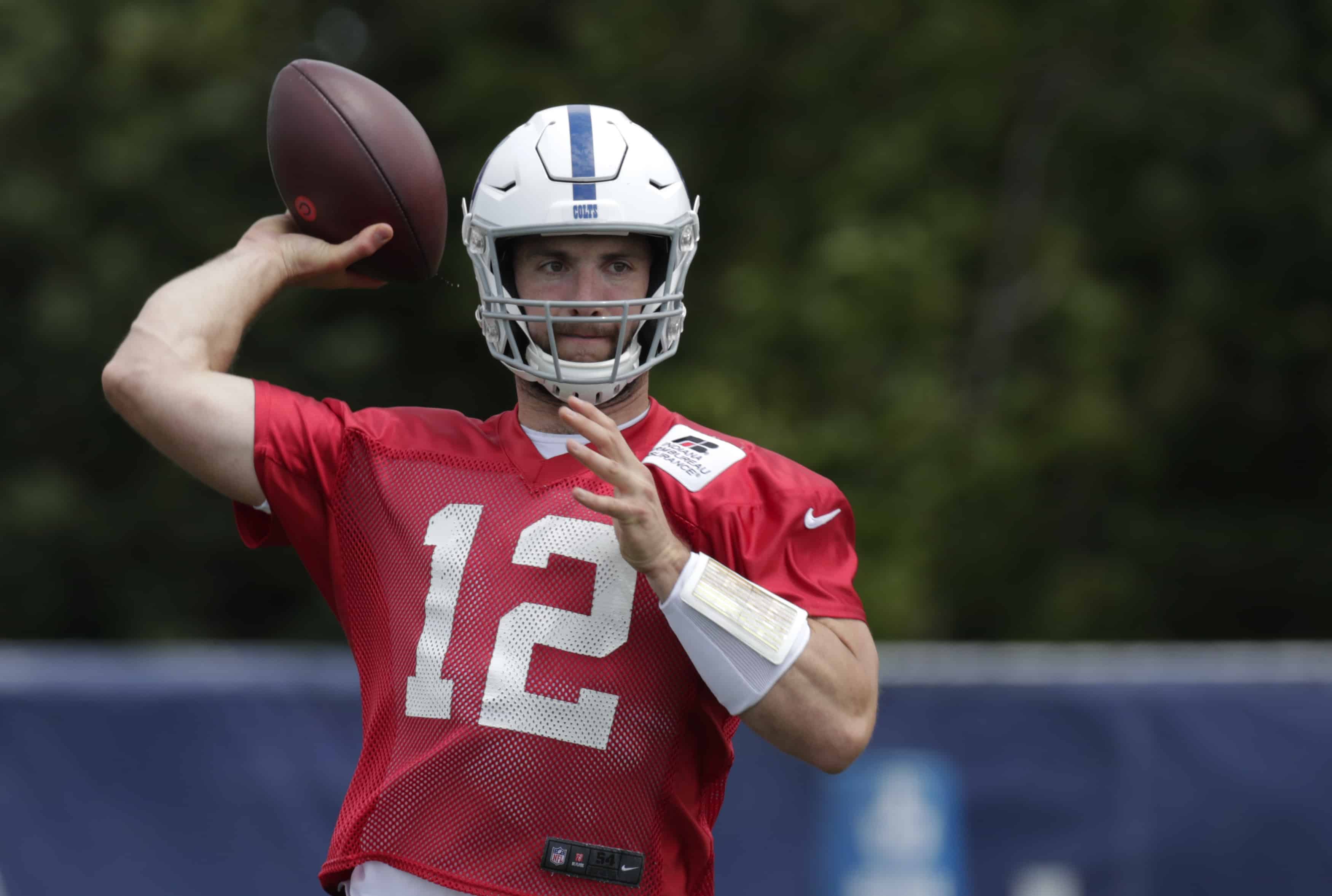 Luck felt sore, tired but pain-free after throwing at camp ...