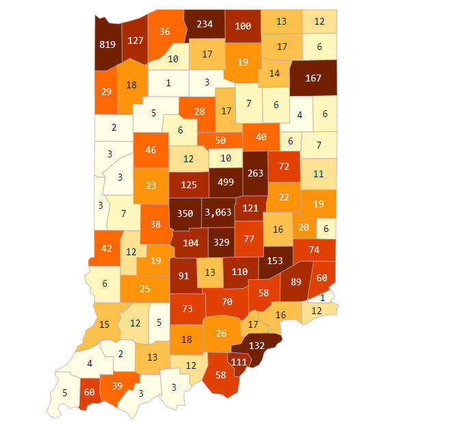 Indiana reports 37 more deaths as pandemic deaths near 400 95.3 MNC
