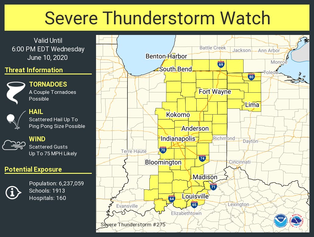 UPDATE: Severe weather threat for Michiana now over - 95.3 MNC