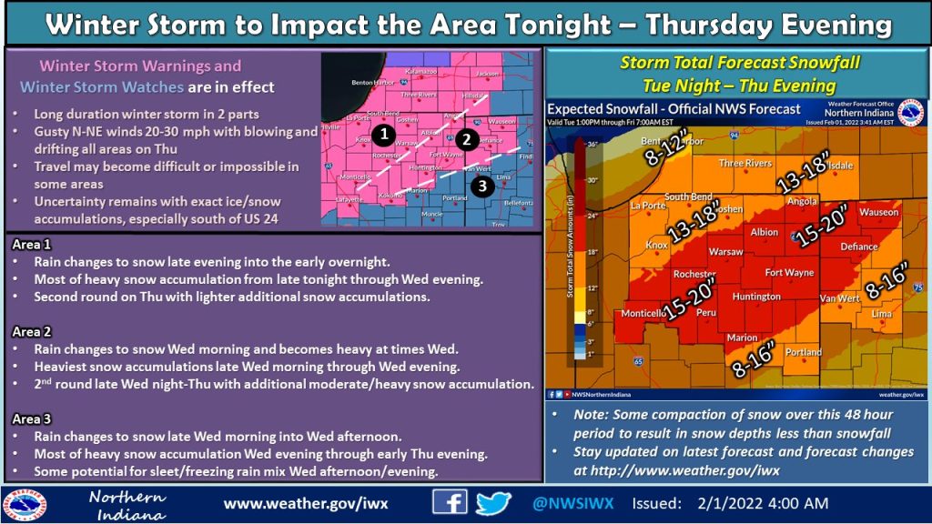 Winter Storm Warning in effect early Wednesday morning - Thursday night ...