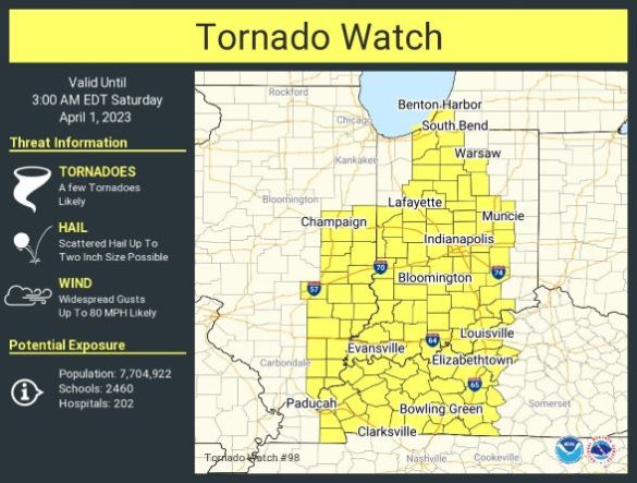 Tornado Watch declared for much of the MNC listening area through 3 a.m ...
