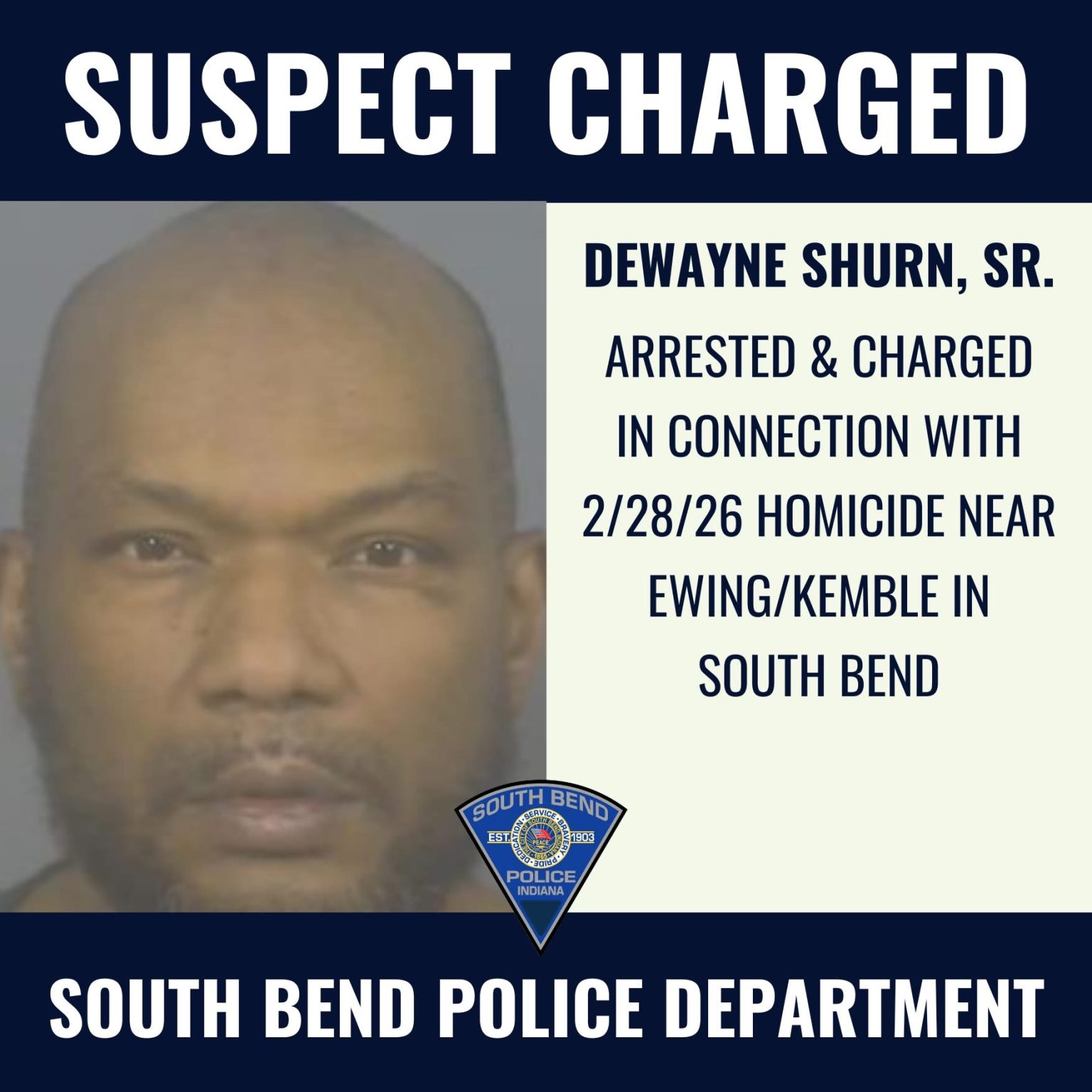 South Bend man charged with murder in death of 35-year-old woman - 95.3 MNC